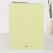 Aangepaste pastel kleur gepersonaliseerde minimali kaart (Achterkant)