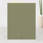 Aangepaste pastel kleur gepersonaliseerde minimali kaart (Achterkant)