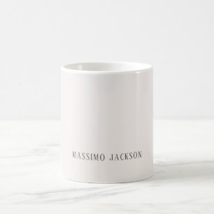 Aangepaste pastel kleur gepersonaliseerde minimali koffiemok