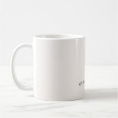 Aangepaste pastel kleur gepersonaliseerde minimali koffiemok (Links)