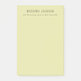 Aangepaste pastel kleur gepersonaliseerde minimali post-it® notes