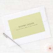 Aangepaste pastel kleur gepersonaliseerde minimali rechthoekige sticker (Envelop)
