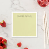 Aangepaste pastel kleur gepersonaliseerde minimali servet (Insitu)