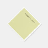 Aangepaste pastel kleur gepersonaliseerde minimali servet (Hoek)