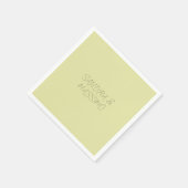 Aangepaste pastel kleur gepersonaliseerde minimali servet (Hoek)