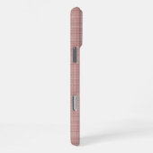 Aangepaste Pastel Licht Stof Roze Blush Roze Kleur iPhone Hoesje (Rechterkant)
