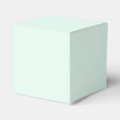 Aangepaste pastel Mint gekleurde Monogram Favor Bo Bedankdoosjes (Achterkant)