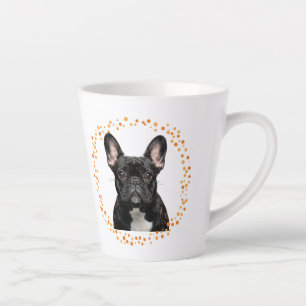 Aangepaste pastel oranje Franse bulldog mok Foto