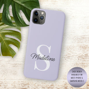 Aangepaste Pastel Paars Lavendel Paarse Kleur Case-Mate iPhone Case