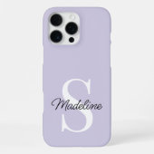 Aangepaste Pastel Paars Lavendel Paarse Kleur iPhone Hoesje (Achterkant)