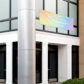 Aangepaste Pastel Rainbow Prom Banner (Buitenkant Gebouw)