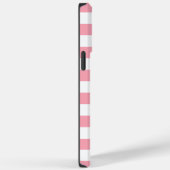 Aangepaste pastel Roos roze witte strepen Case-Mate iPhone Case (Achterkant / Rechts)