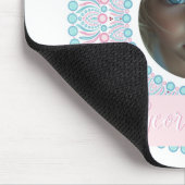 Aangepaste  Pastel Roze en Blauwe Mandala Lijst Muismat (Hoek)