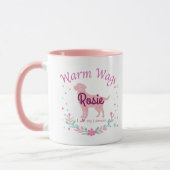 Aangepaste Pastel Roze Labrador Retriever Kerstmis Mok (Links)