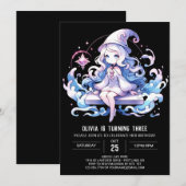 Aangepaste Pastel Wizard Verjaardag Kaart (Voorkant / Achterkant)