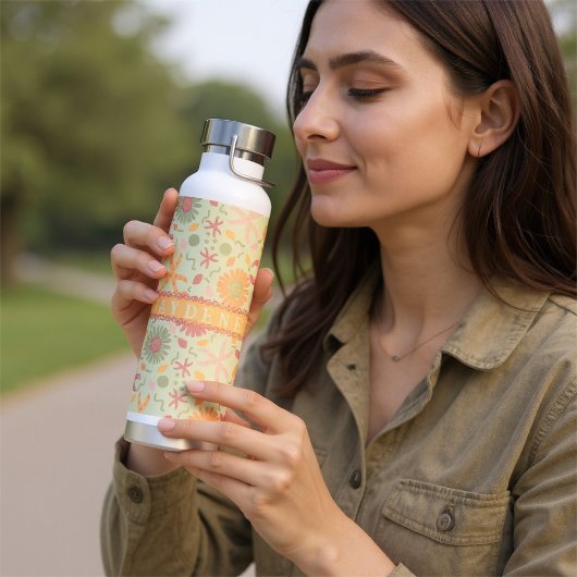 Aangepaste pastel zeester bloemencrème waterfles