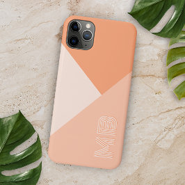 Aangepaste Pastel Zonnige Perzik Zomer Koraal Oran Case-Mate iPhone Case