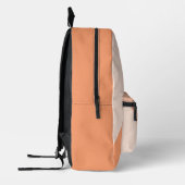 Aangepaste pastel zonnige perzik zomer koraal Sina Bedrukte Rugzak (Links)