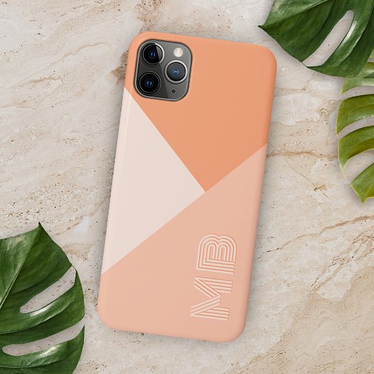 Aangepaste pastel zonnige perzik zomer koraal Sina Case-Mate iPhone Case