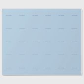 Aangepaste pastelblauwe gepersonaliseerde minimali cadeaupapier (Vlak)