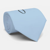 Aangepaste pastelblauwe gepersonaliseerde minimali stropdas (Opgerold)