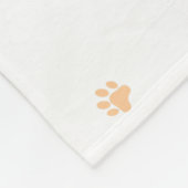 Aangepaste Pastelblauwe Poodlesilhouet Deken Cadea (Hoek)