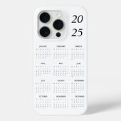 Aangepaste Pastelmunt 2025 Kalender Case-Mate iPhone Case (Achterkant)