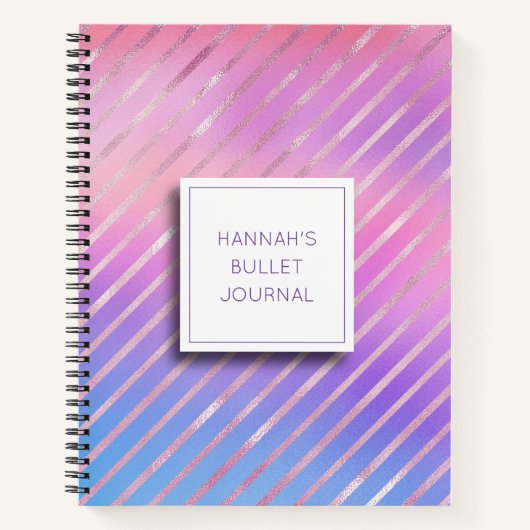 Aangepaste Pastels Bullet Journal Notitieboek (Voorkant)
