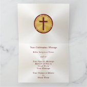 Aangepaste, pastorale jubileumkaarten of kaarten v (Binnen)