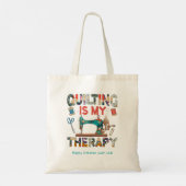 Aangepaste patchwork quilting therapie tote bag (Achterkant)