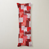 Aangepaste patchwork sjaal quilt patroon lichaamskussen (Achterkant (Verticaal))