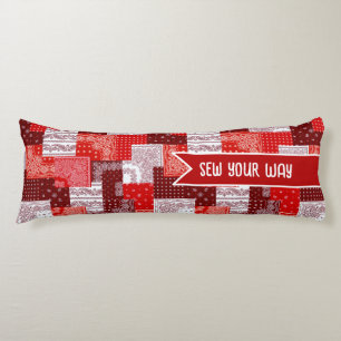 Aangepaste patchwork sjaal quilt patroon lichaamskussen