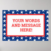 Aangepaste Patriottisch Poster (Voorkant)