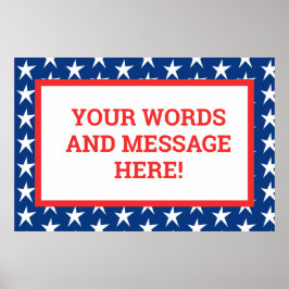 Aangepaste Patriottisch Poster