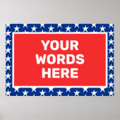 Aangepaste Patriottisch Poster (Voorkant)