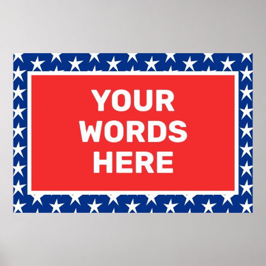 Aangepaste Patriottisch Poster (Voorkant)