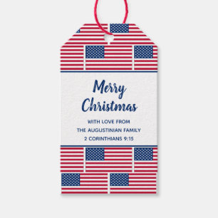 Aangepaste Patriottische Amerikaanse Labels met vl Cadeaulabel