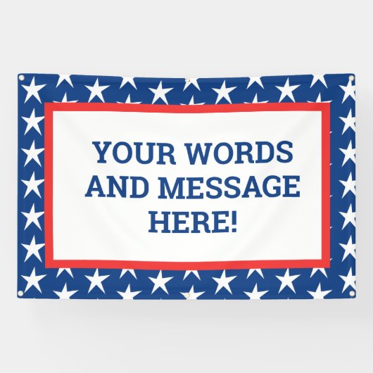 Aangepaste patriottische banner (Horizontaal)