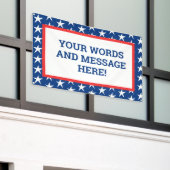 Aangepaste patriottische banner (Buitenkant Gebouw)