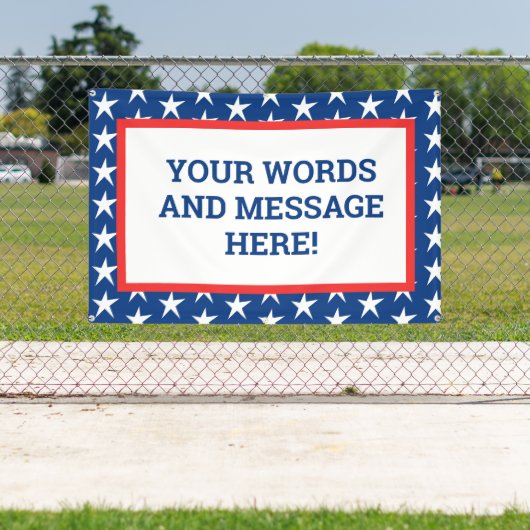 Aangepaste patriottische banner (Insitu)