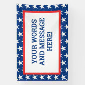 Aangepaste patriottische banner (Verticaal)