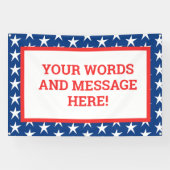 Aangepaste patriottische banner (Horizontaal)