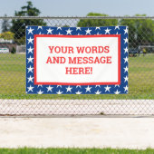Aangepaste patriottische banner (Insitu)