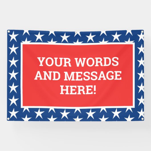 Aangepaste patriottische banner (Horizontaal)