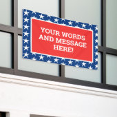 Aangepaste patriottische banner (Buitenkant Gebouw)