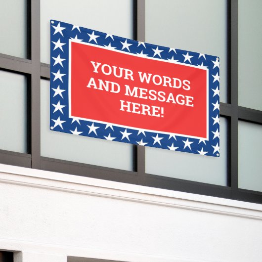 Aangepaste patriottische banner (Buitenkant Gebouw)