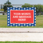 Aangepaste patriottische banner (Insitu)