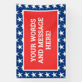 Aangepaste patriottische banner (Verticaal)