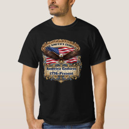 Aangepaste Patriottische Familie Amerikaanse Erfen T-shirt