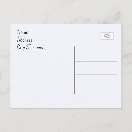 Aangepaste Patriottische Gnomen, een notitie van.. Briefkaart (Achterkant)